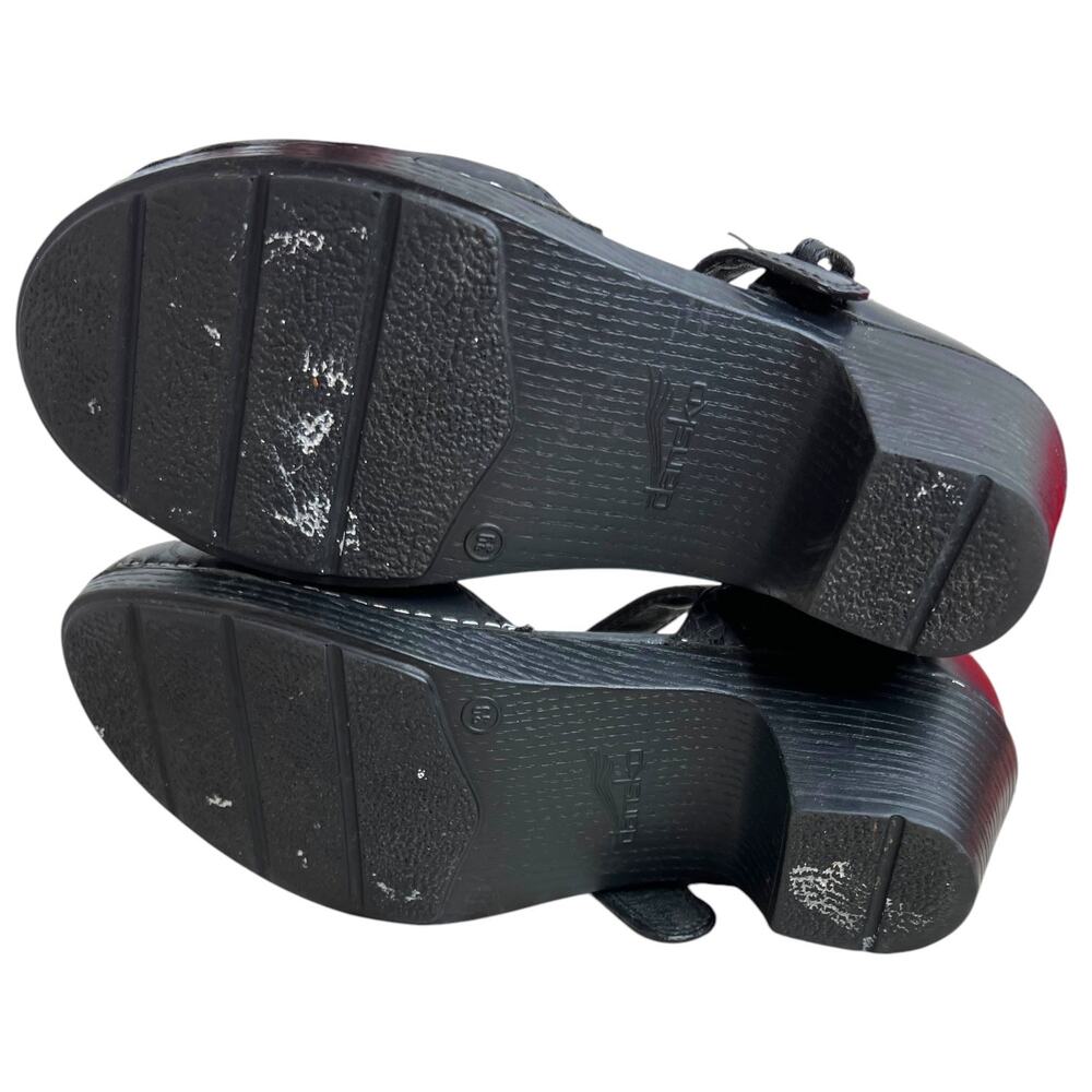 DANSKO Makenna Mary Jane Pumps Closed Toe Ankle Strap in Black Leather W's Sz 39 - Picture 8 of 16